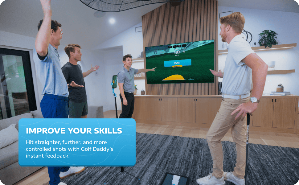 Golf Daddy Golf Simulator Golf Training Aid to Practice Wherever You Want AI