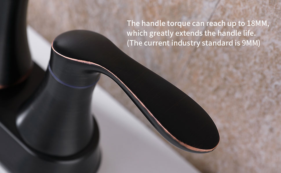 Bathroom Faucet Oil Rubbed Bronze with Popup Drain