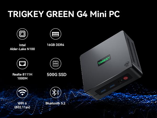 TRIGKEY ミニPC N100 Windows 11 Pro TRIGKEY Mini PC Micro 11 Pro OS, New 12th Generation Intel
