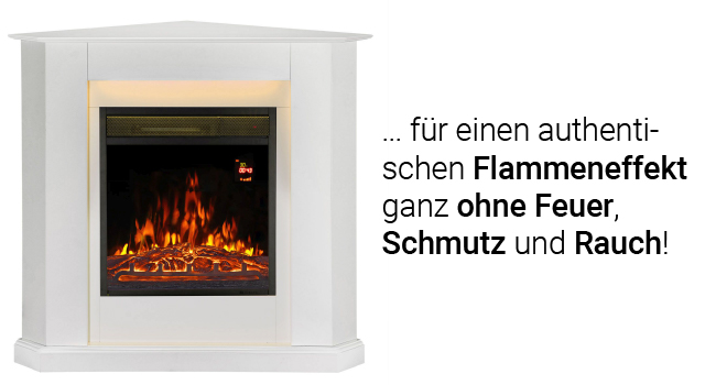 Elektronisches Feuer Kamin Elektrokamin Opti-Flame Flammeneffekt