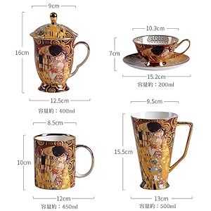Amazon | クリムト「接吻」 コップ ティーカップ コーヒーカップ