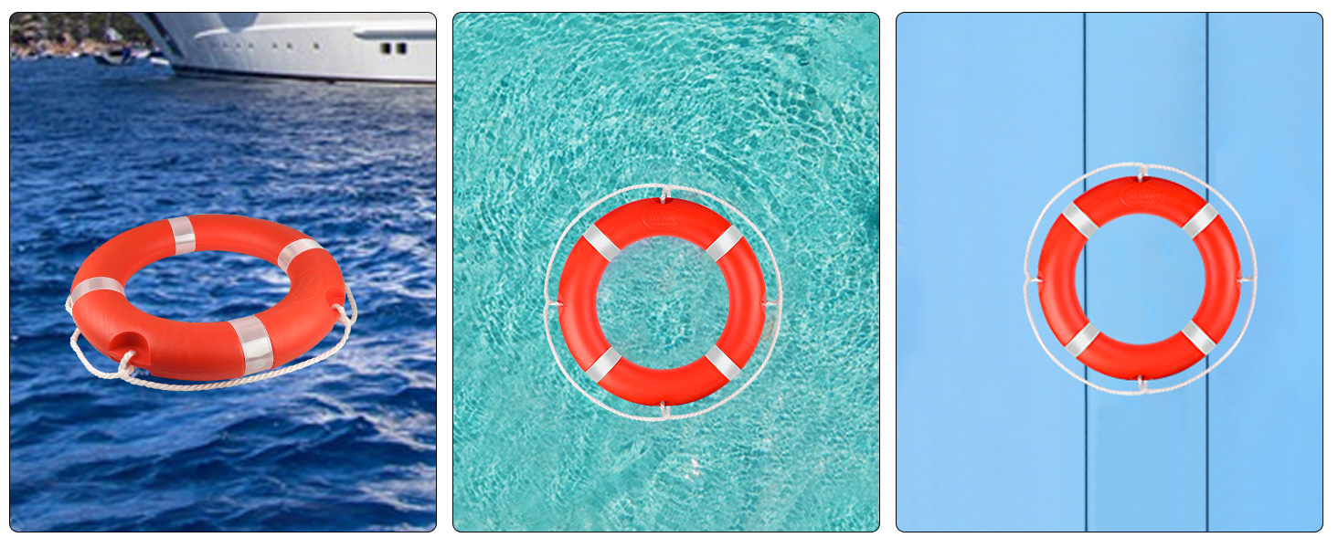 boat legal life safety ring boat life ring with 98ft rope life ring swim life ring with ropes