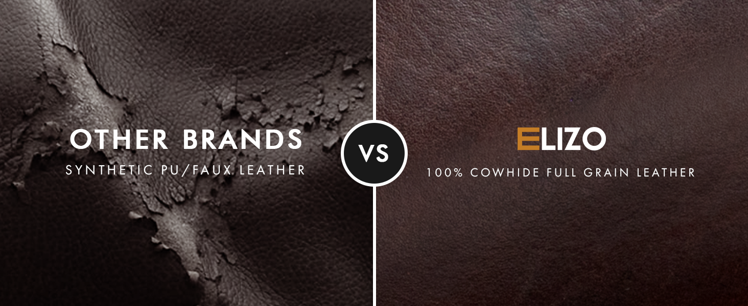 Elizo premium leather toiletry bag