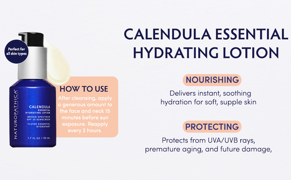 Naturopathica Calendula Essential Hydrating Lotion SPF 30 Sunscreen