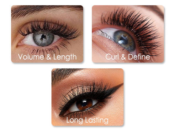 Green Colored Mascara, Waterproof 5D Liquid Color Mascara