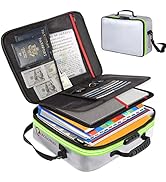 ROLOWAY Fireproof Document Bag with Lock & Reflective Strip (17 x 11.8 x 5 inch), Fireproof Safe ...