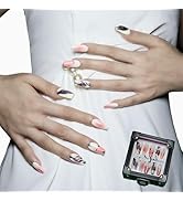 COOLYOUNG Press On Nails Coffin, Women Gifts With Love, Handmade and Reusable, 'Eleutieromania', ...
