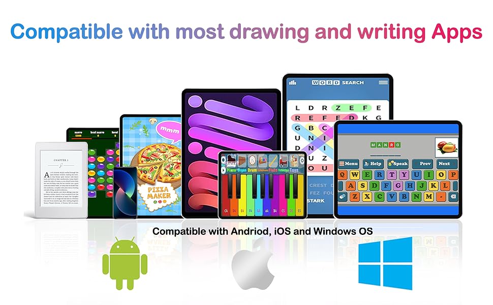 TM Kids Stylus Pens for Amazon Fire Tablet, Crayon Pencil