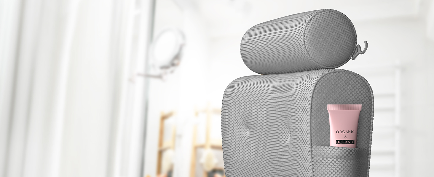 Everlasting Comfort Bath Pillow Fast Drying Bath Cushion with