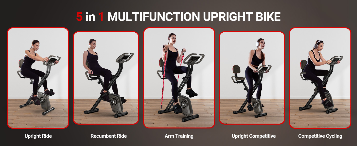 folding exercise bike