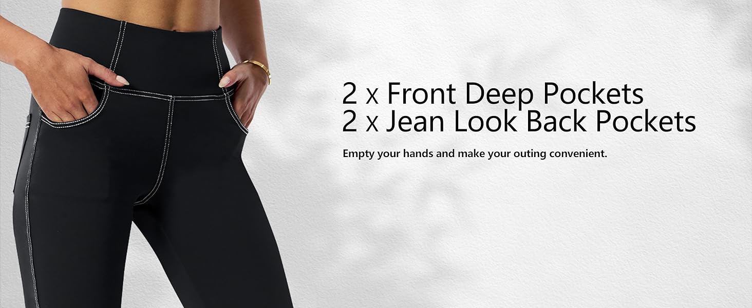 VOOVEEYA Casual Bootcut Yoga Dress Pants for Women 4 PocketsFlare