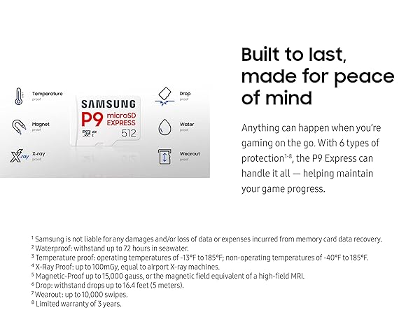 P9 Express sd microsd memory card