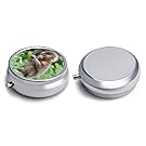 Monkey Round Metal Pill Box
