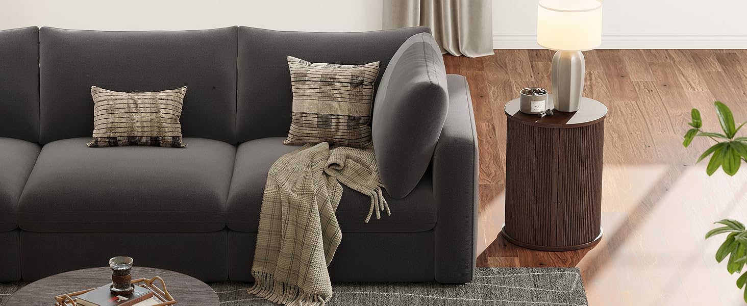 fluted end table HT001J3-02