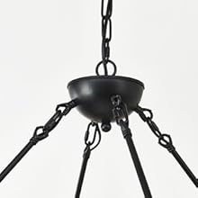 Our farmhouse chandelier is built with heavy-duty metal