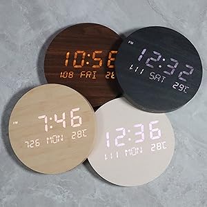 デジタル壁掛け時計 無線長時間航続夜の光 LED Amazon.co.jp: Meovi 時計 無線長時間航続 壁掛け デジタル