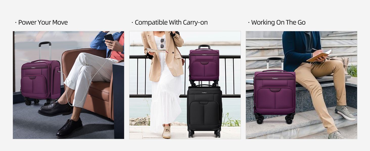 TIAWOLT Underseat Carry On Bag With TSA Lock