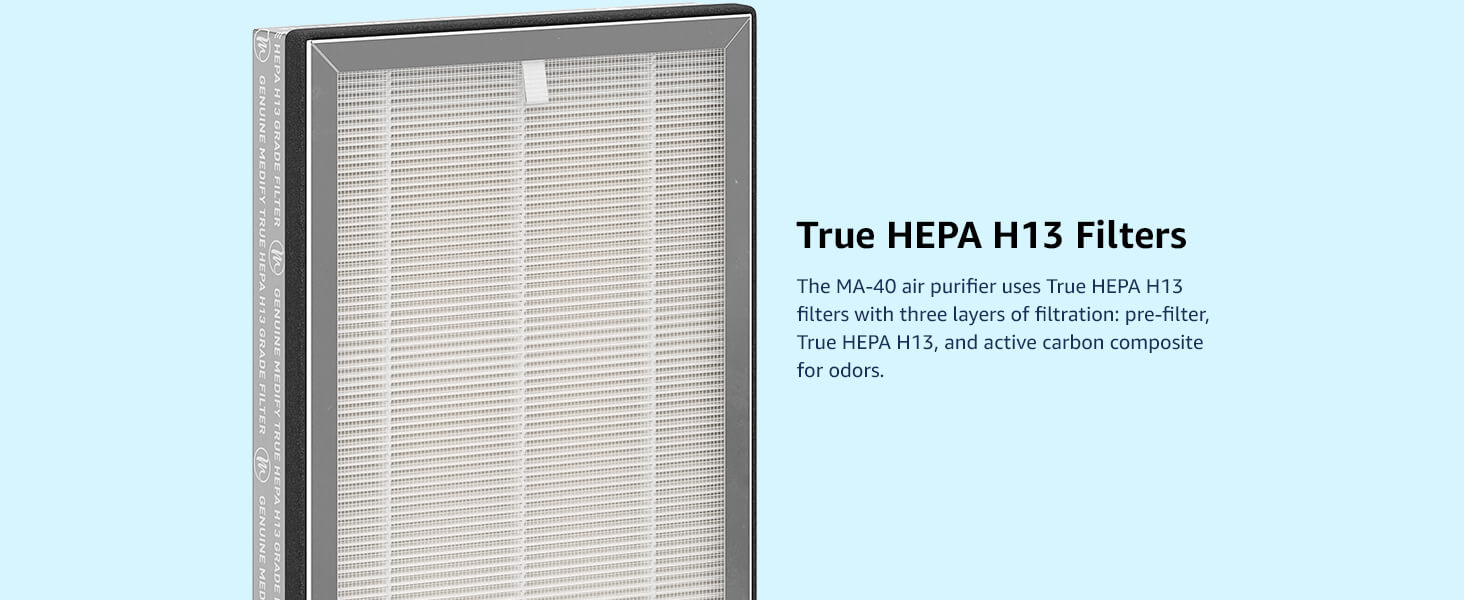 True HEPA H13 Filters