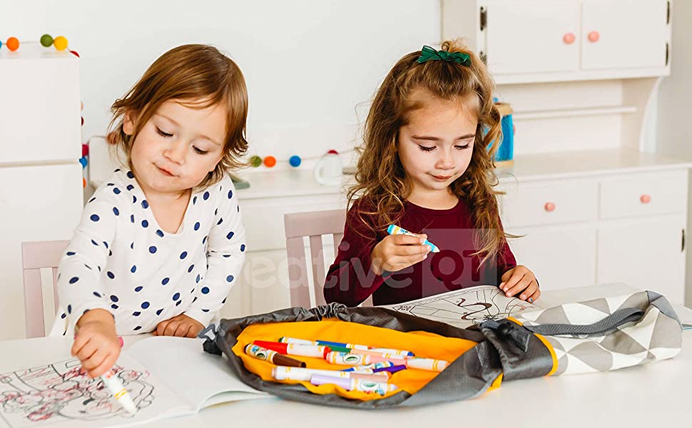 Creative QT SlideAway OnTheGo Mini Toy Storage Bag and Play Mat