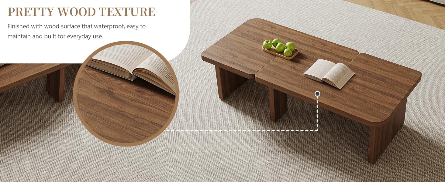 wood center table for living room