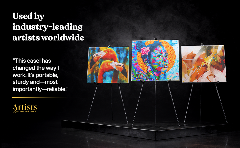 Portable Artist Easel Stand 63 Inches Black Picture Stand