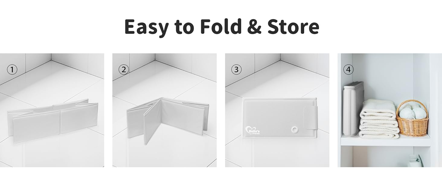 This tub is easy to fold and store within 5 seconds, super convenient for small apartment and outing