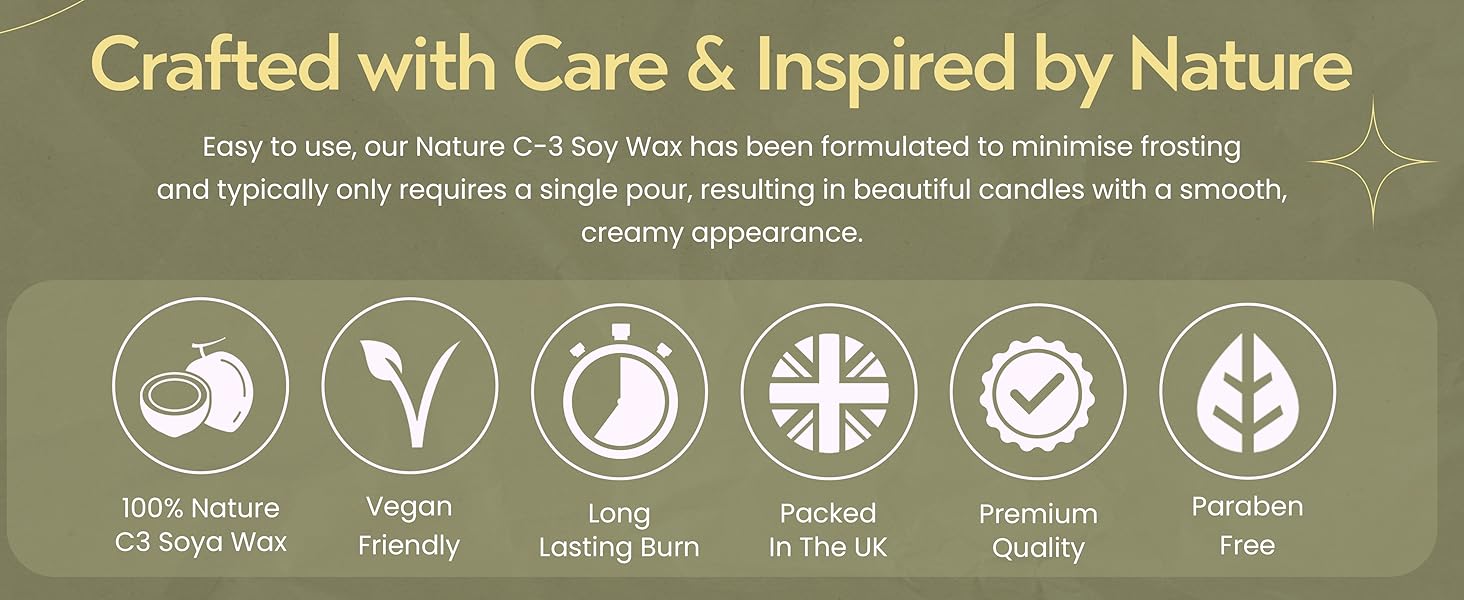 Freshskin Beauty LTD 1kg Soya Wax Flakes (1000g) Nature C3 Soya Wax