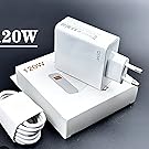 blanco de 120 W con puntas plegables, se exhibe con embalaje y cable enrollado sobre una