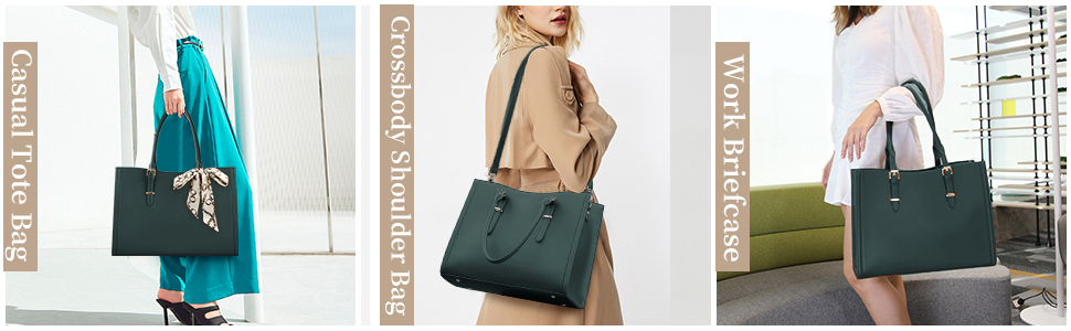 laptop tote bag for women 15-15.6 inch laptop briefcase tote bag handbag leather bag