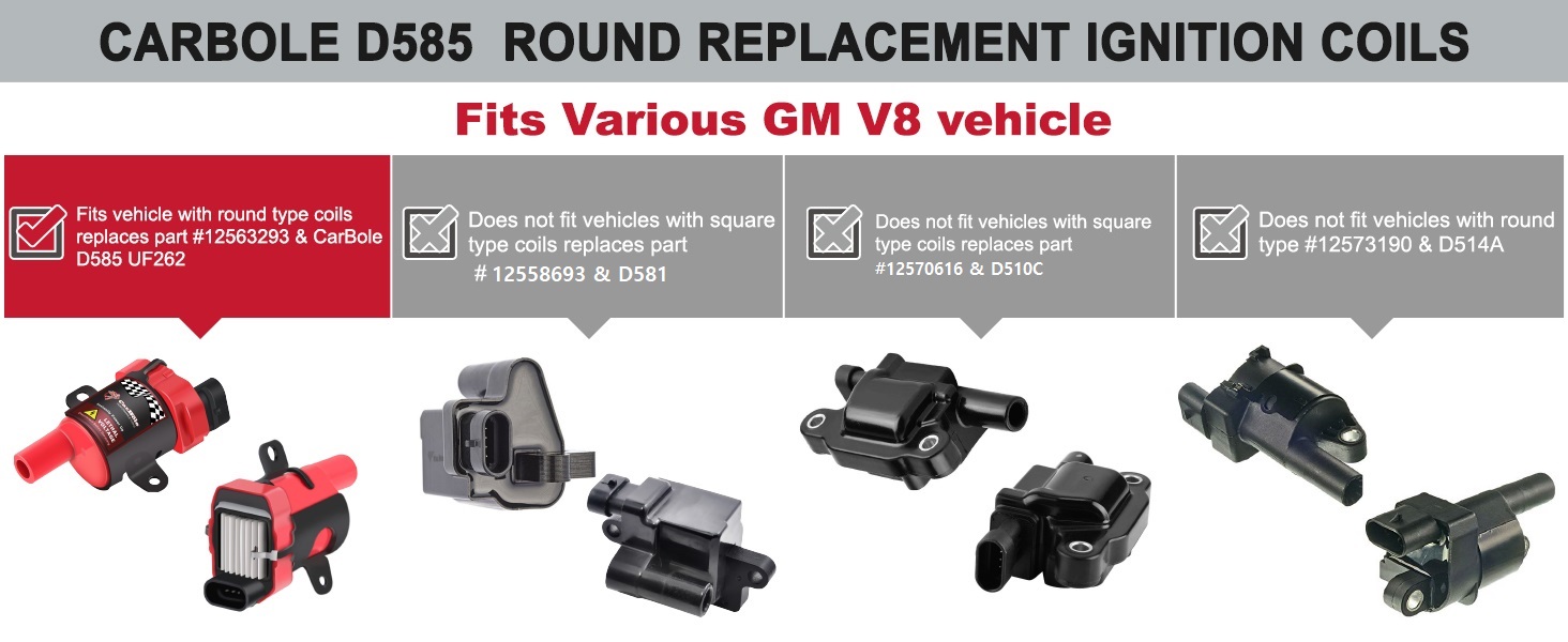 D585 Round Ignition Coils