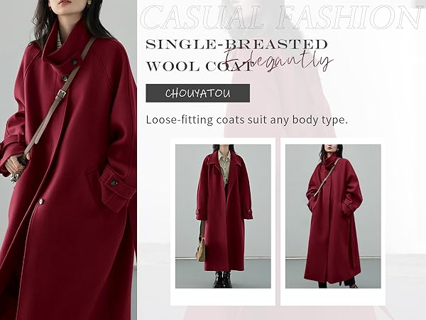 Amazon.com: chouyatou Women's Winter Hidden Single Breasted
