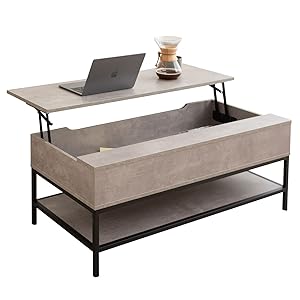 Amazon.co.jp: エムール 昇降式 テーブル デスク 机 ストーン