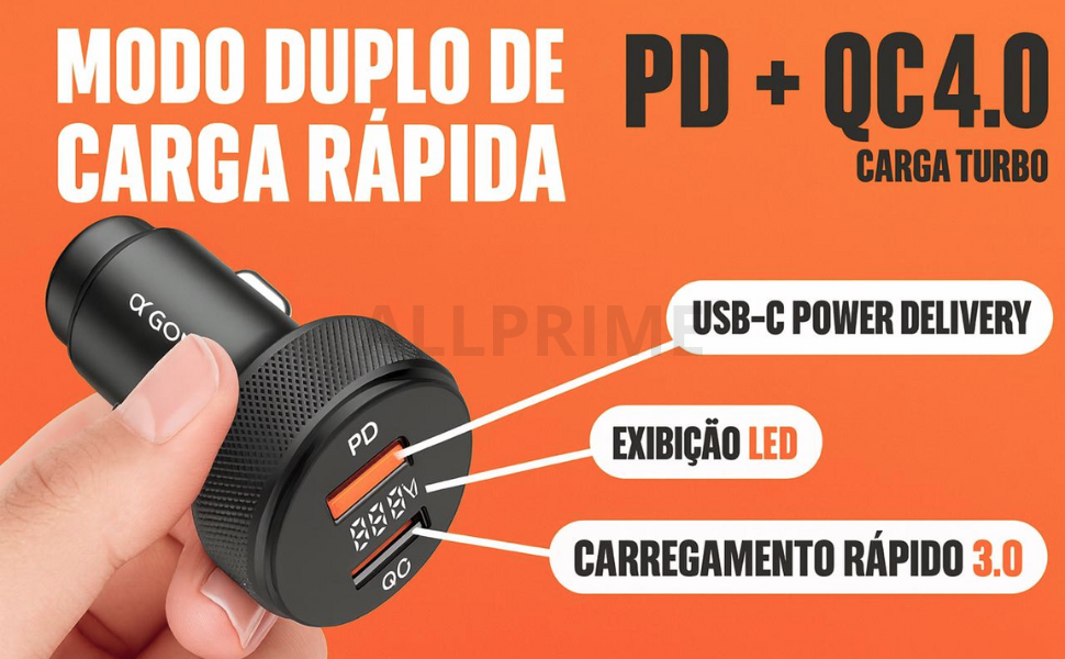 Carregador veicular turbo, Carregador veicular, carregador carro, carregador carro turbo