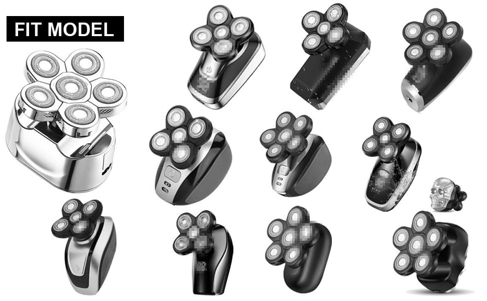 WAHFOX Electric Shaver Replacement Head 5 Blades