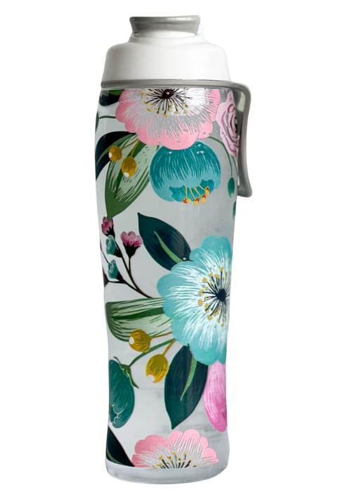 30oz floral hydration tracker