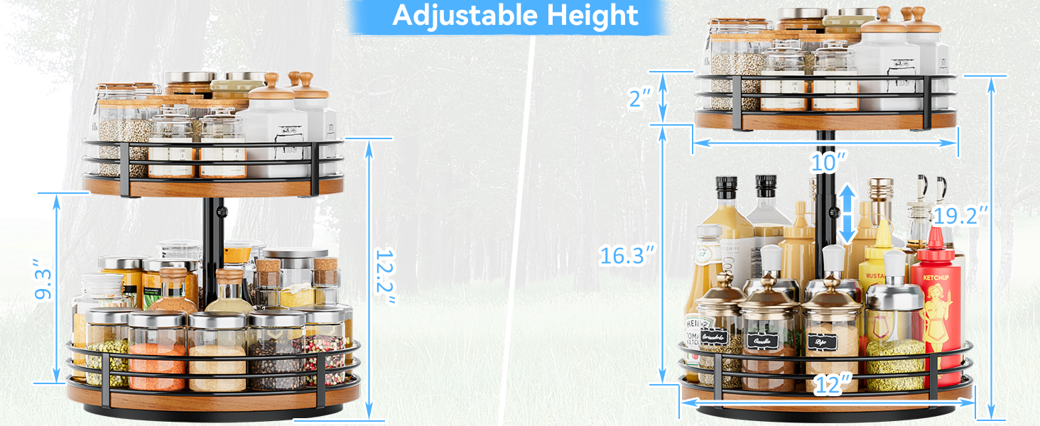 adjustable lazy susan