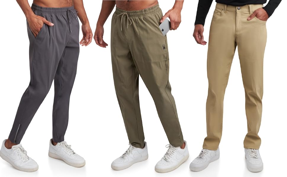 mens track pants gray sweatpants men mens joggers with zipper pockets black sweatpants men