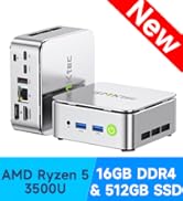 ミニPC GMKtec G10 RAM16GB SSD256GB GMKtec ミニPC G10 メモリ16GB ストレージ512GB AMD Ryzen 5 3500U搭載