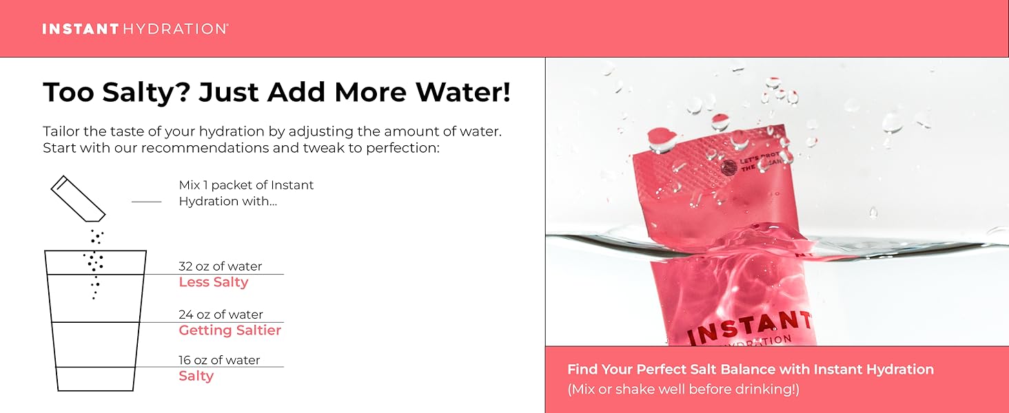 Instant Hydration Elecotrylte Powder Packets Regain Your Element