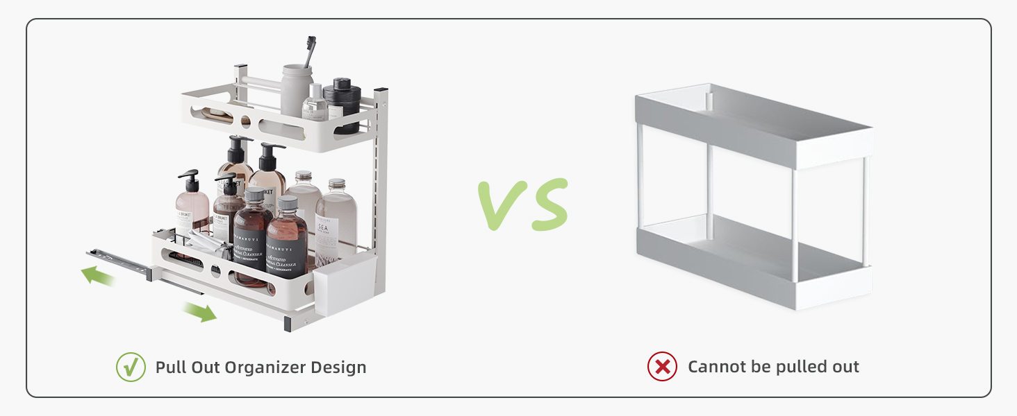 NETEL Under Sink Organizer,Pull Out Organizer 2
