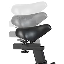 GOPLUS Cyclette Da Esercizio, Resistenza All'Attrito, Portata Di 120 Kg, Sella E Manubrio Regolabili, Manubrio Con Cardiofrequenzimetro, Monitor Digitale, Volano 6 KG, Ideale Per Casa/Ufficio (Bianco) 16 width=220