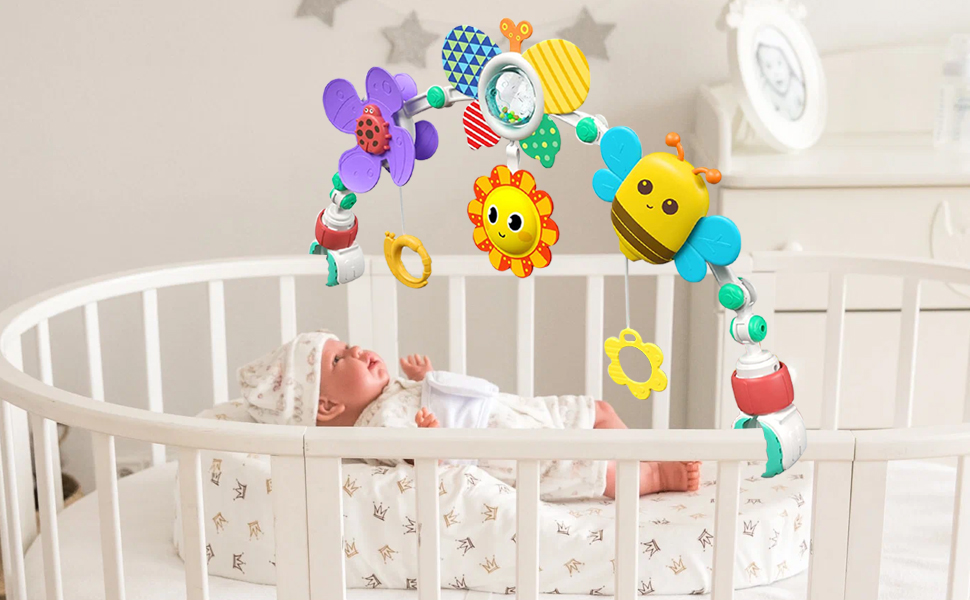 newborn toys carseat toys hanging high contrast baby toys for newborn