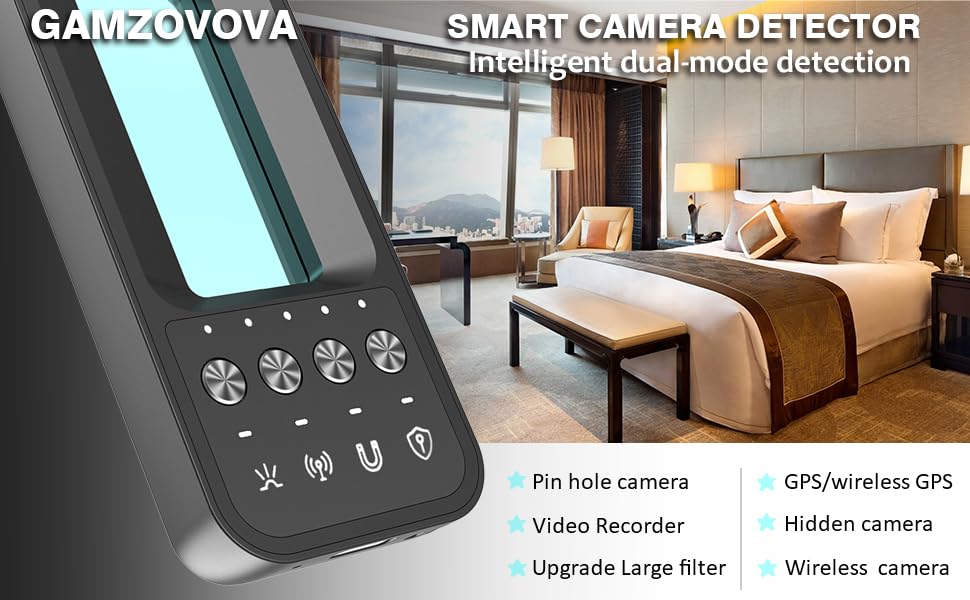 gamvozova Hidden Camera Finder Detectors, Mini Spy Camera