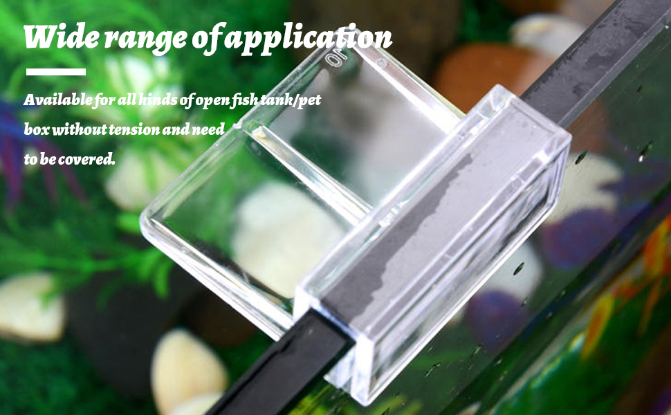 OTKARXUS Aquarium Lid Clips,8PCS Fish Tank Cover Clips, Transparent