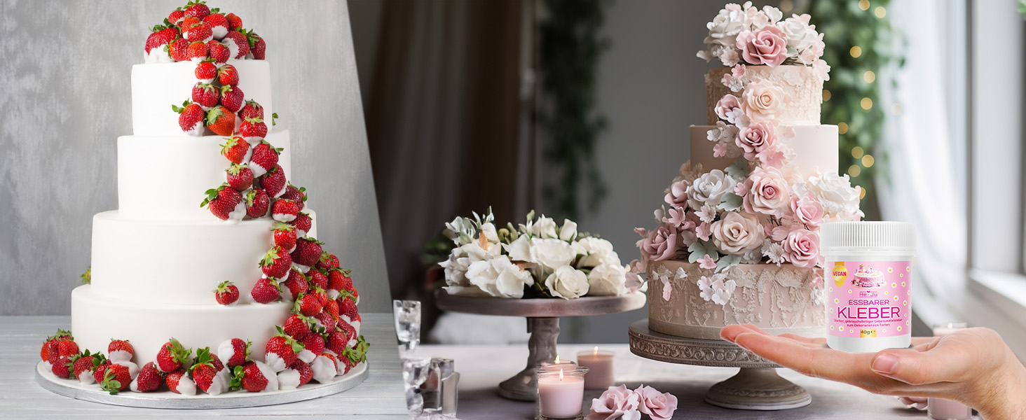 He-Ju Lebensmittelkleber essbar 1x 40g, essbarer Kleber transparent und ... He-Ju Lebensmittelkleber essbar 1x 40g, essbarer Kleber transparent und ...