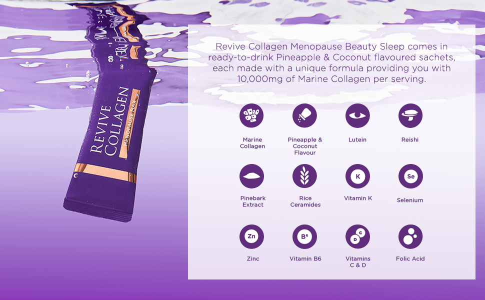 Revive Collagen Premium Menopause Range Hydrolysed Liquid Marine