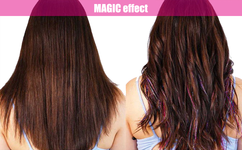 clip in hair tinsel