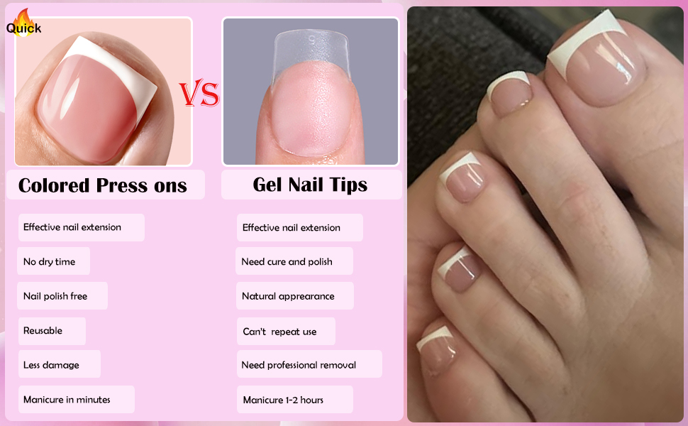 press on toe nails