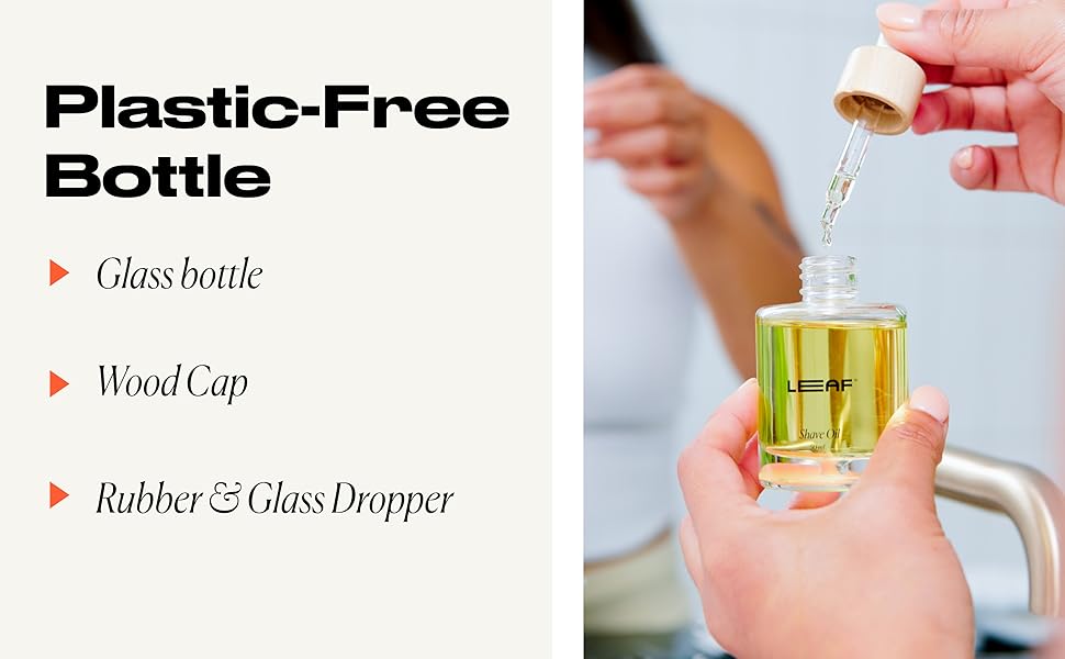 Leaf Shave Oil - Plastic-Free Packaging