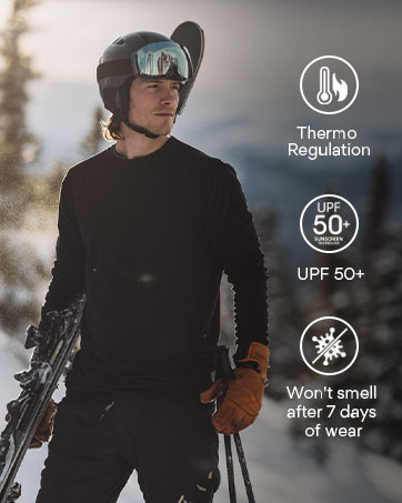 100% merino wool base layer set